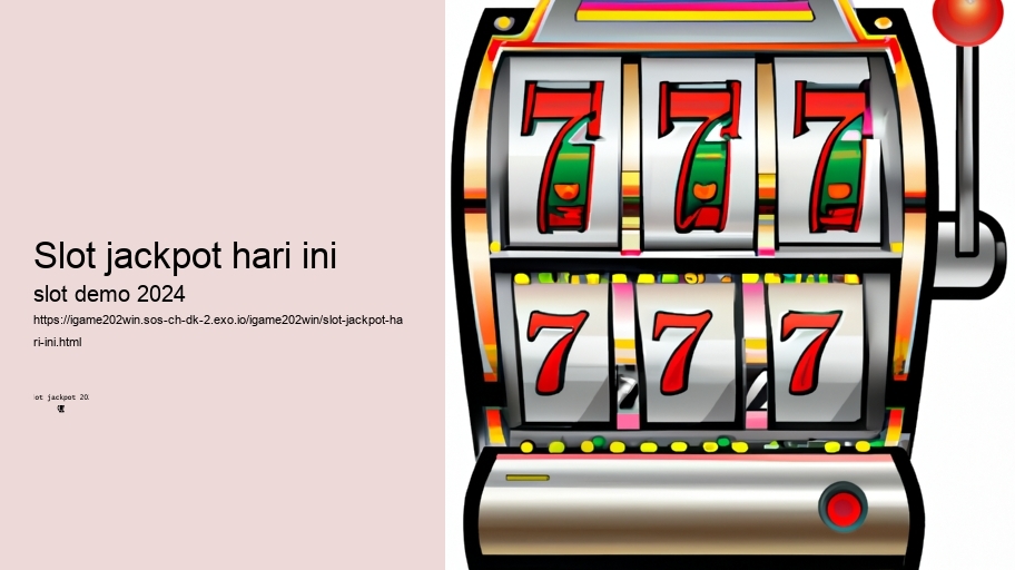 slot jackpot hari ini